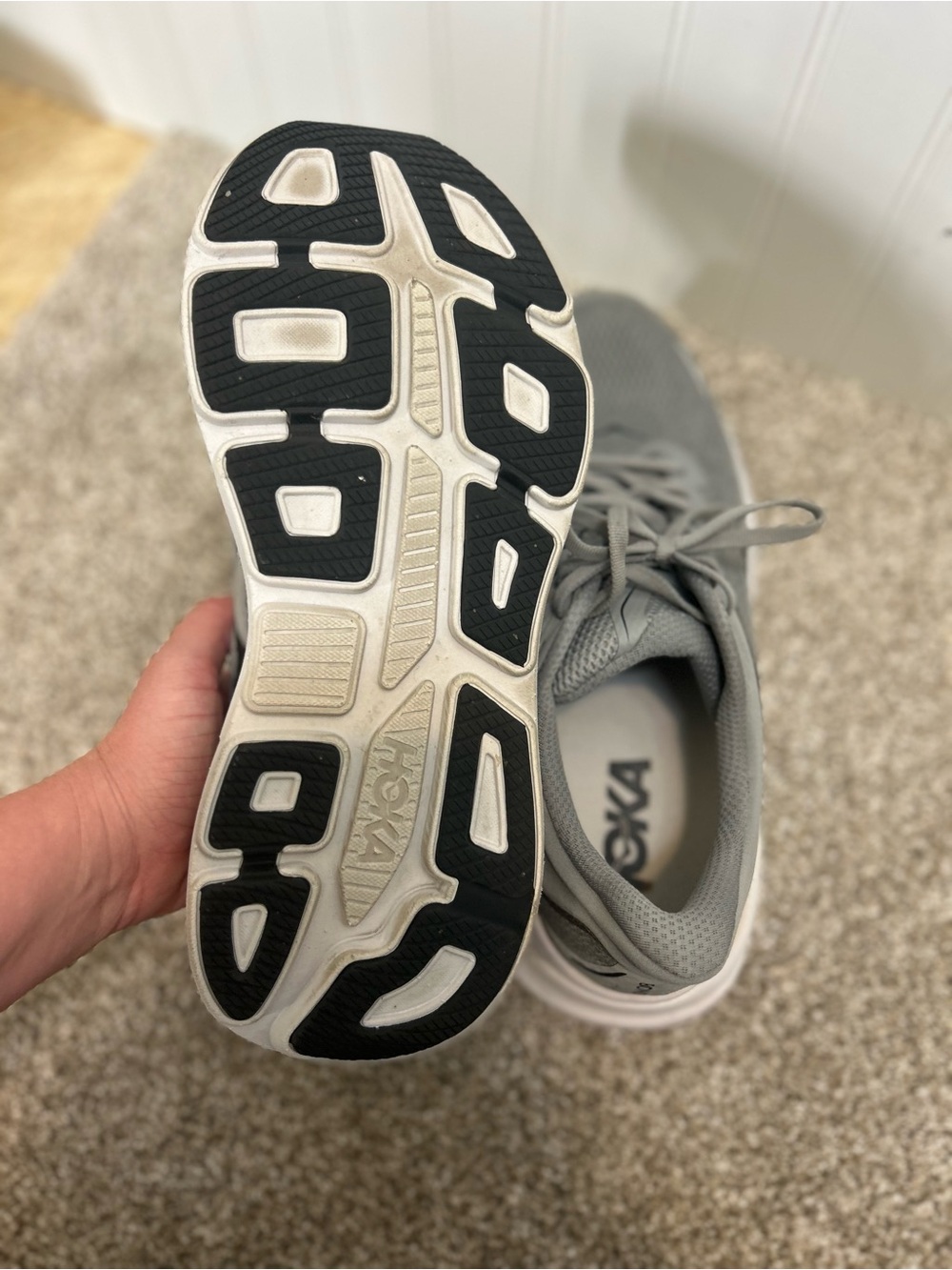 Hoka men’s bondi 9 running athletic sneakers shoes sz. 10 workout gym comfort - Picture 4 of 7